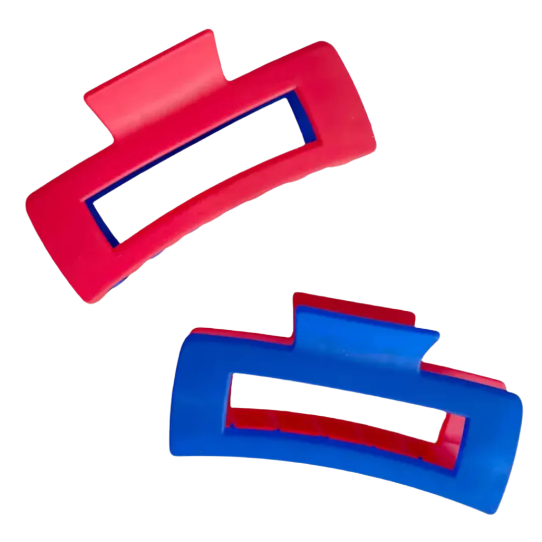 Two Tone Game Day Claw Clip