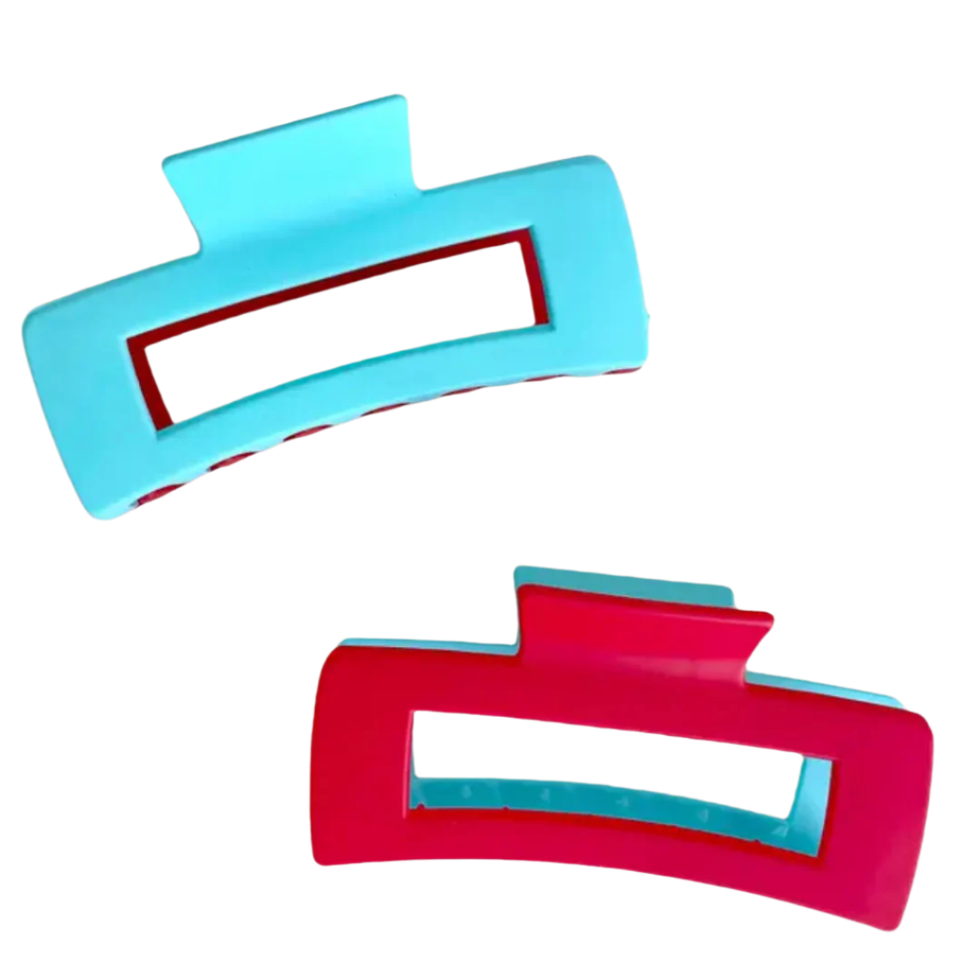 Two Tone Game Day Claw Clip