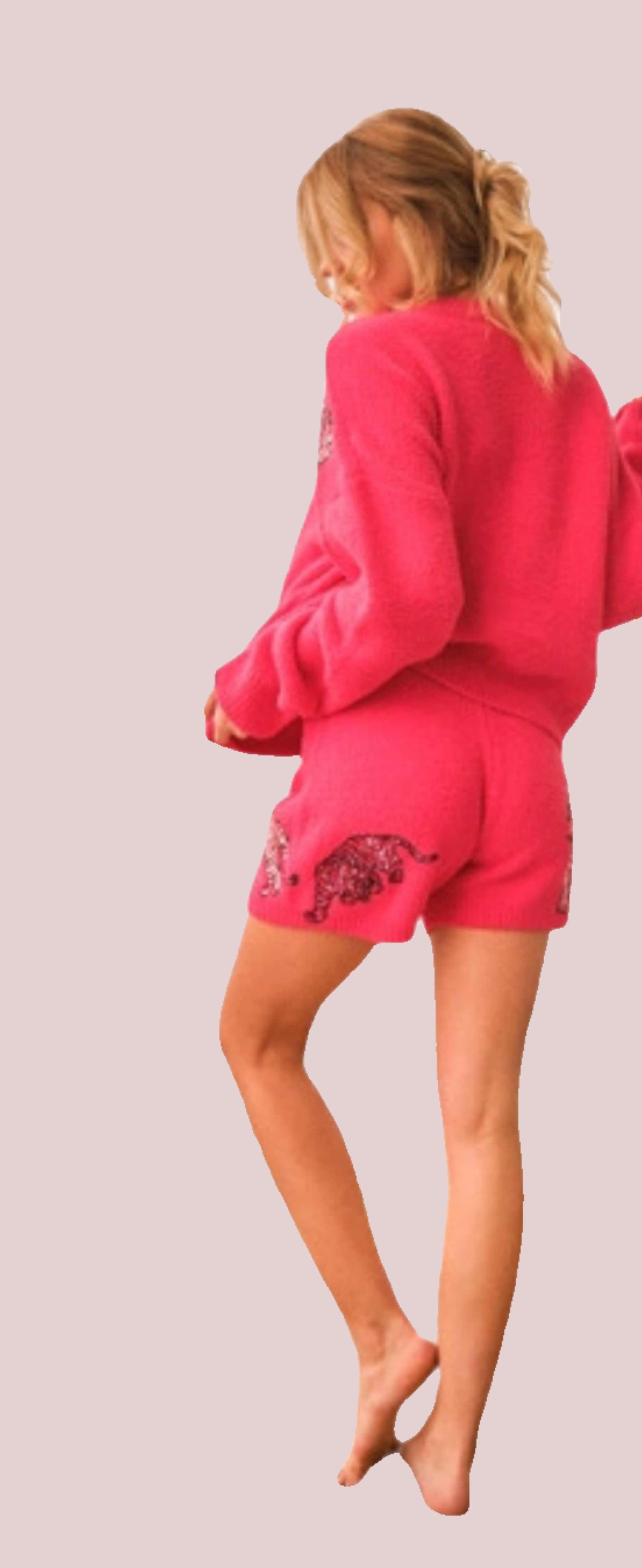 Cozy Multi Tiger Sequin with Matching Shorts - BashStyling