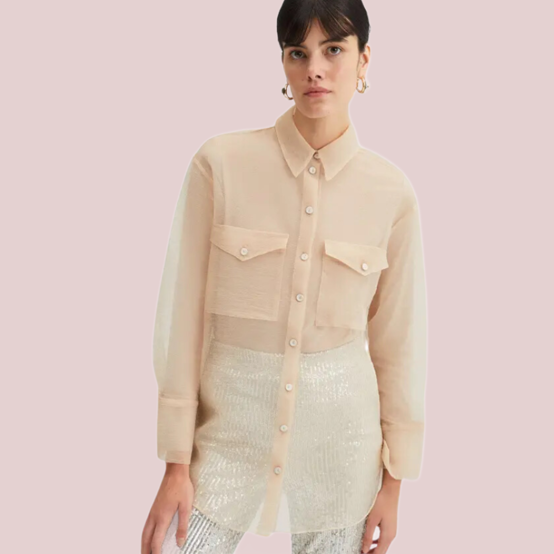 Organza Boyfriend Button Down - BashStyling