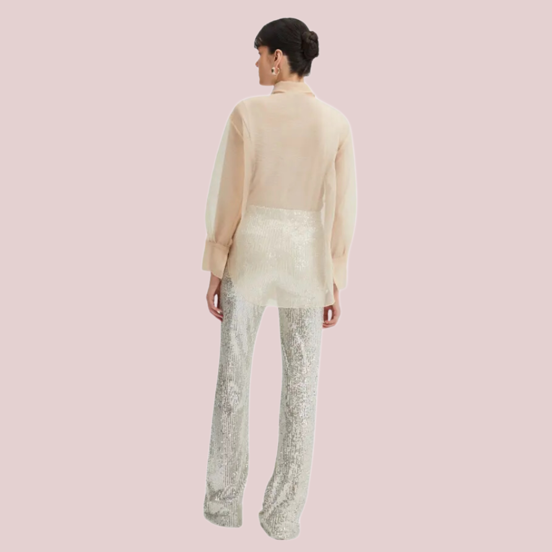 Organza Boyfriend Button Down - BashStyling