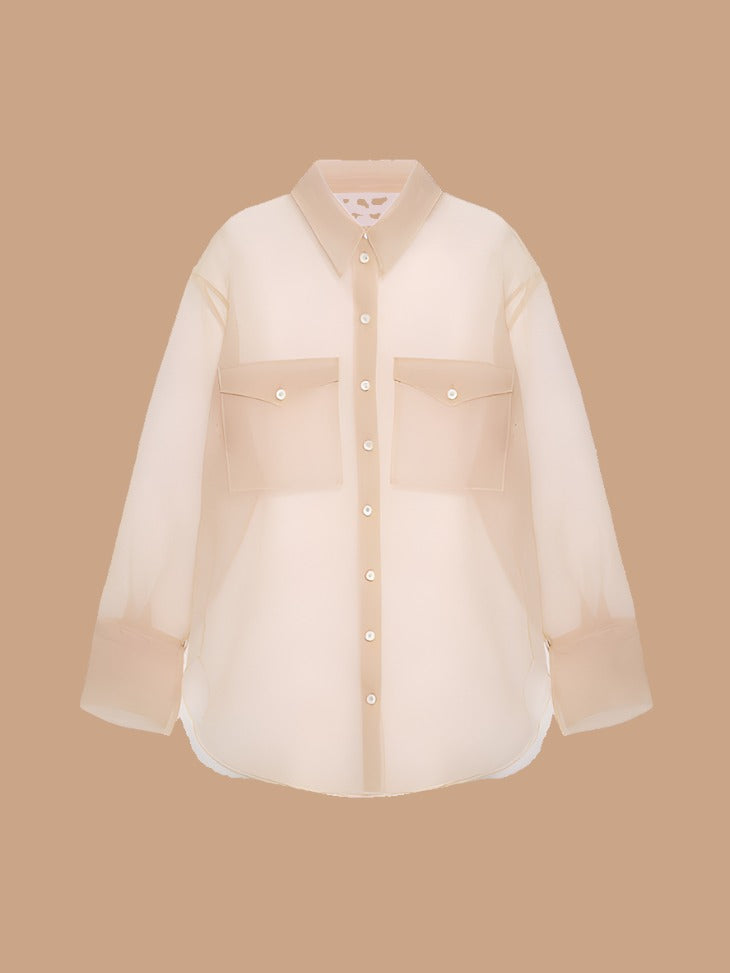 Organza Boyfriend Button Down - BashStyling