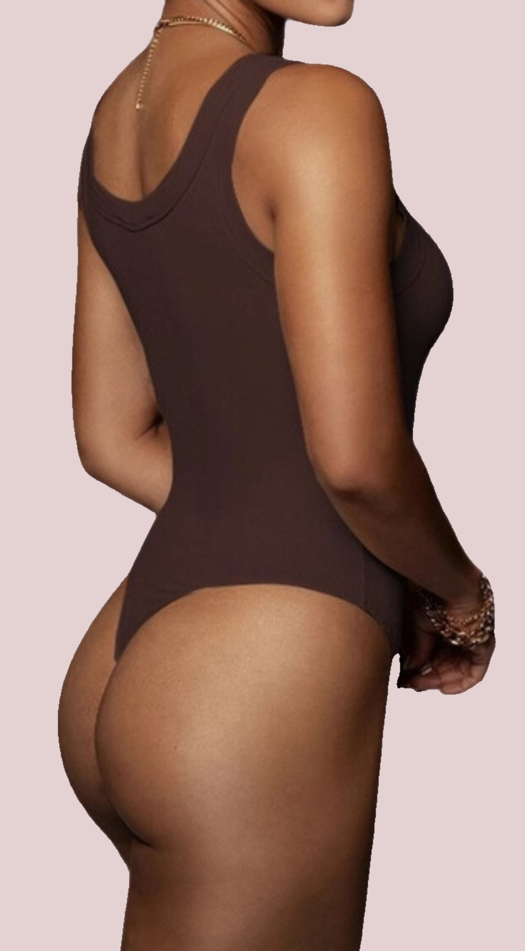Ribbed Crewneck Tank Top Bodysuit - BashStyling