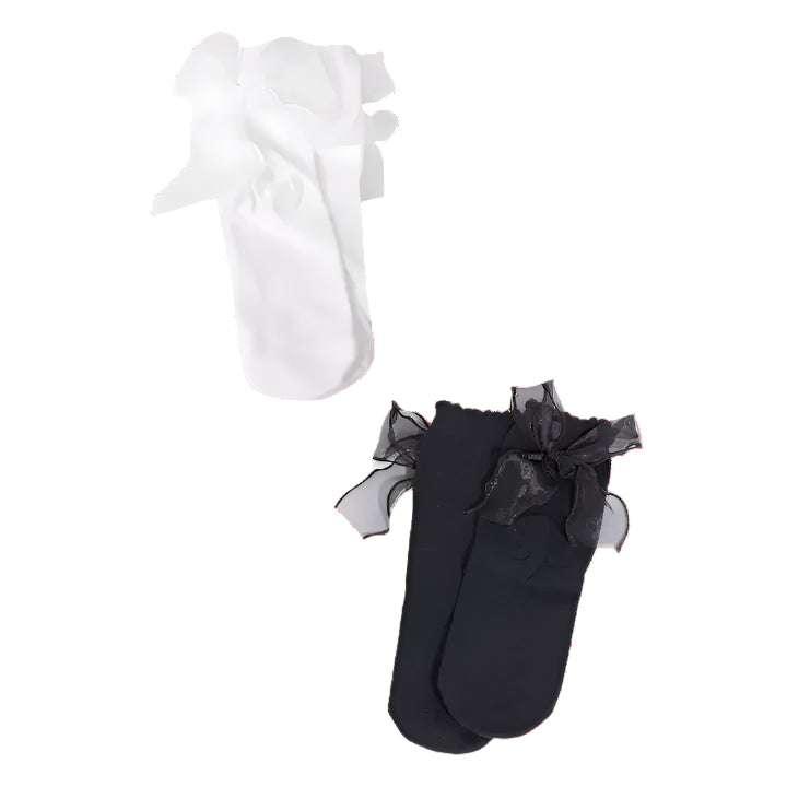 Sheer Ribbon Bow Socks