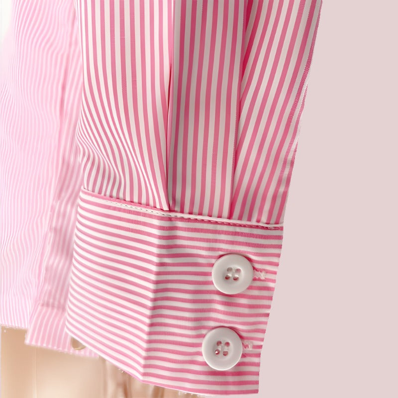 Striped color-block shorts set - BashStyling