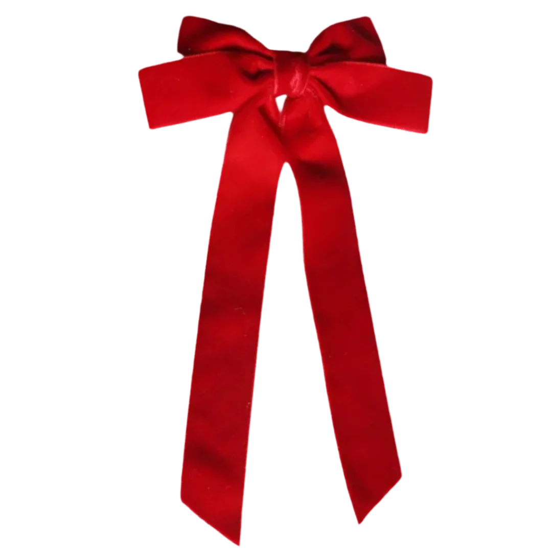 Red Velvet Vintage Hair Bow