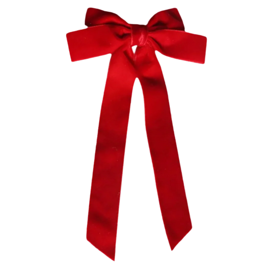 Red Velvet Vintage Hair Bow