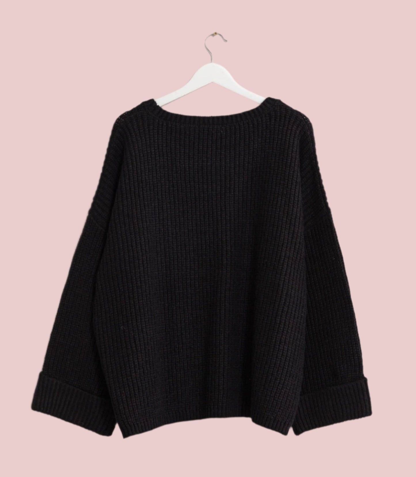 Oversized Pullover Sweater with pocket