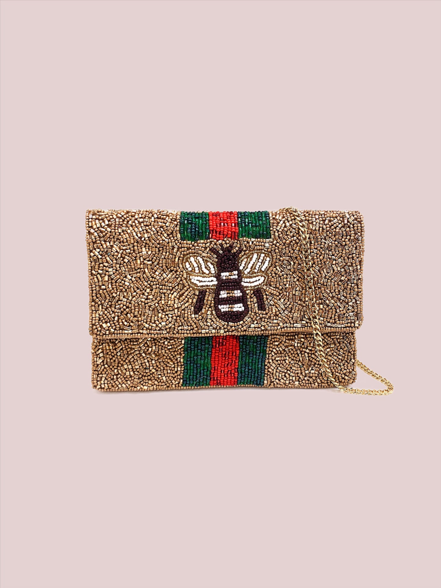 Bee You Gold Mini Clutch - BashStyling
