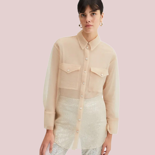 Organza Boyfriend Button Down - BashStyling