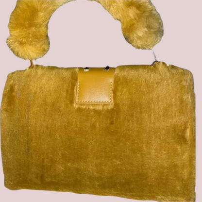 Faux Fur Stadium Bag