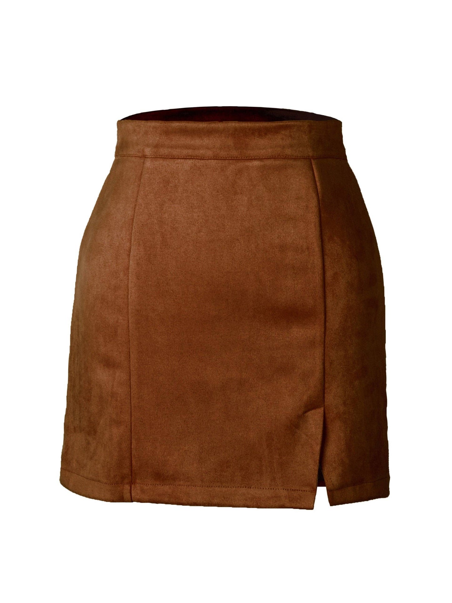 High-Waist Slit Mini Skirt