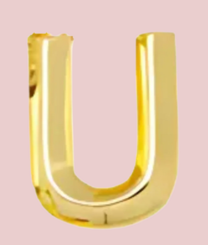 Gold Initial Letter Charm