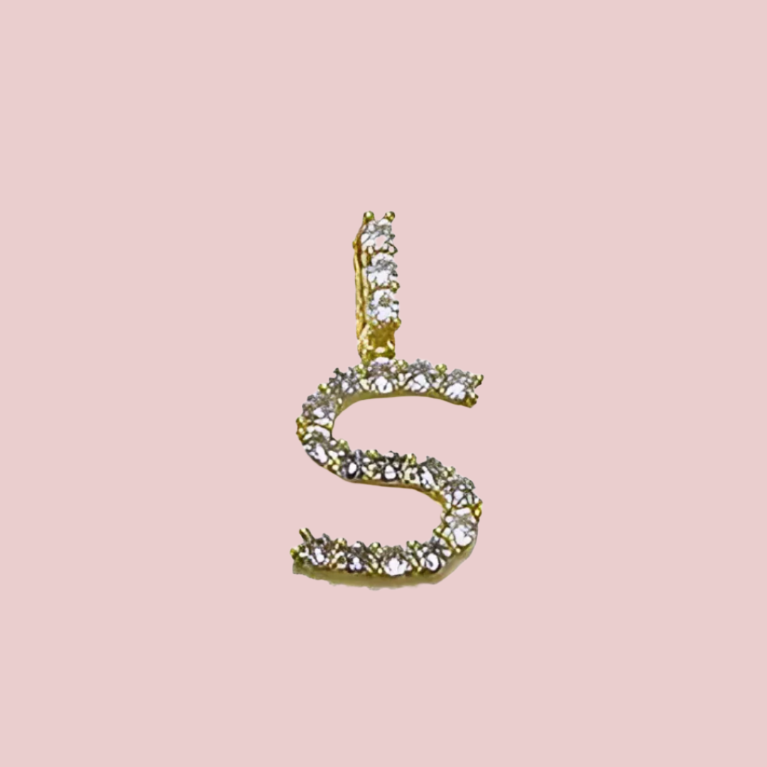 Pave Zircon Letters