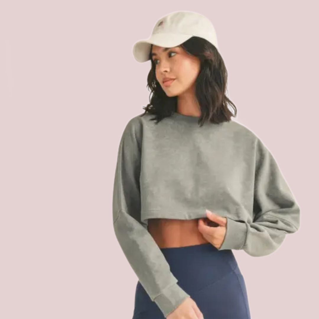 Mineral Wash Double Take Pullover - BashStyling