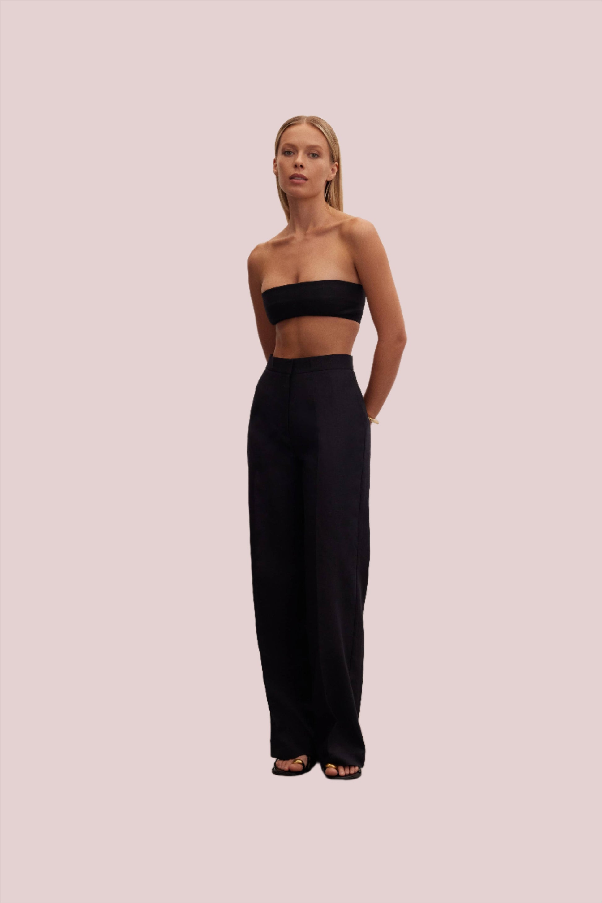 Nyx Pants | High-Waisted Linen Trousers - BashStyling