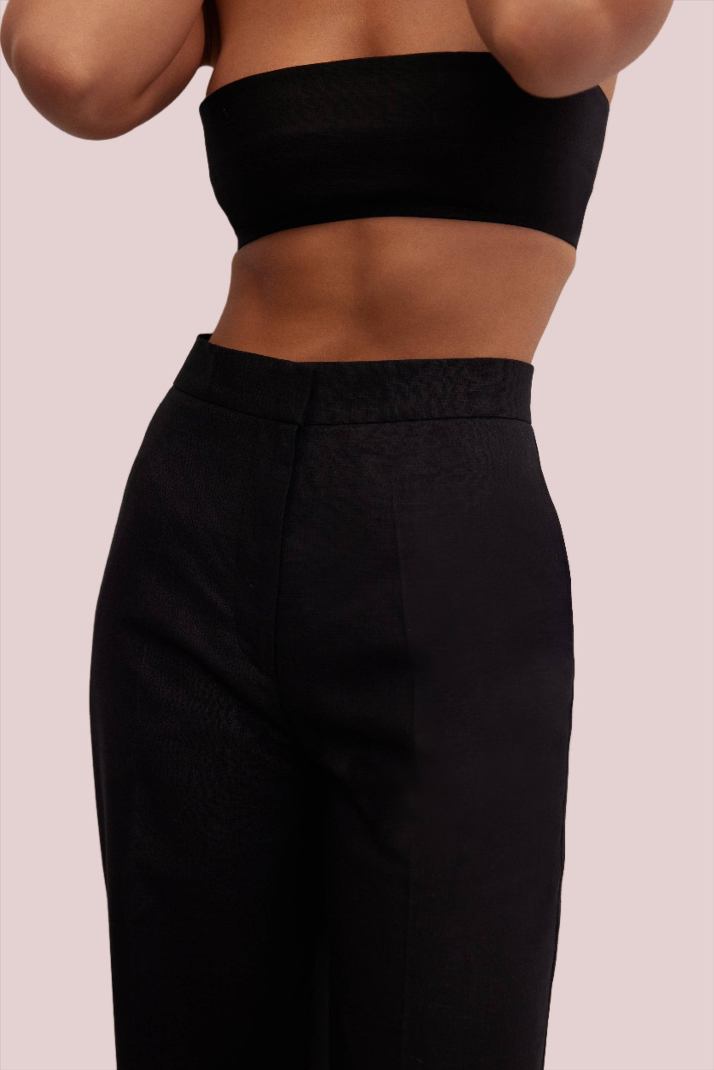 Nyx Pants | High-Waisted Linen Trousers - BashStyling