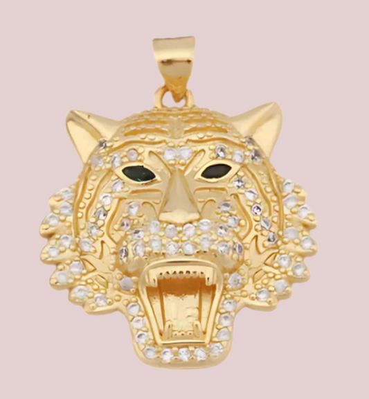 Gold Tiger Head