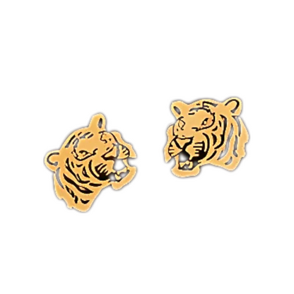 Tiger Head Stud Earrings