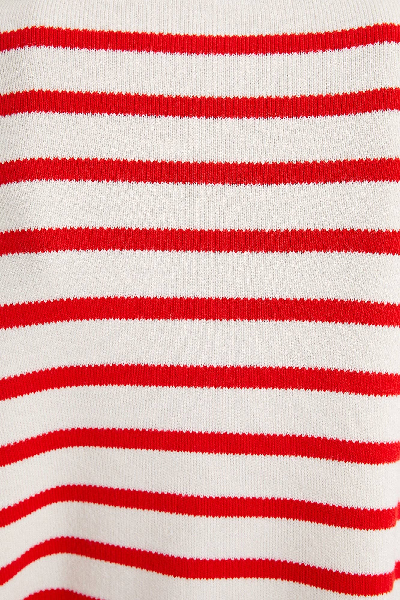 Striped Knitwear Sweater in Red - BashStyling