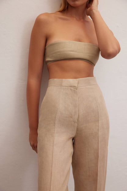 Nyx Pants | High-Waisted Linen Trousers - BashStyling