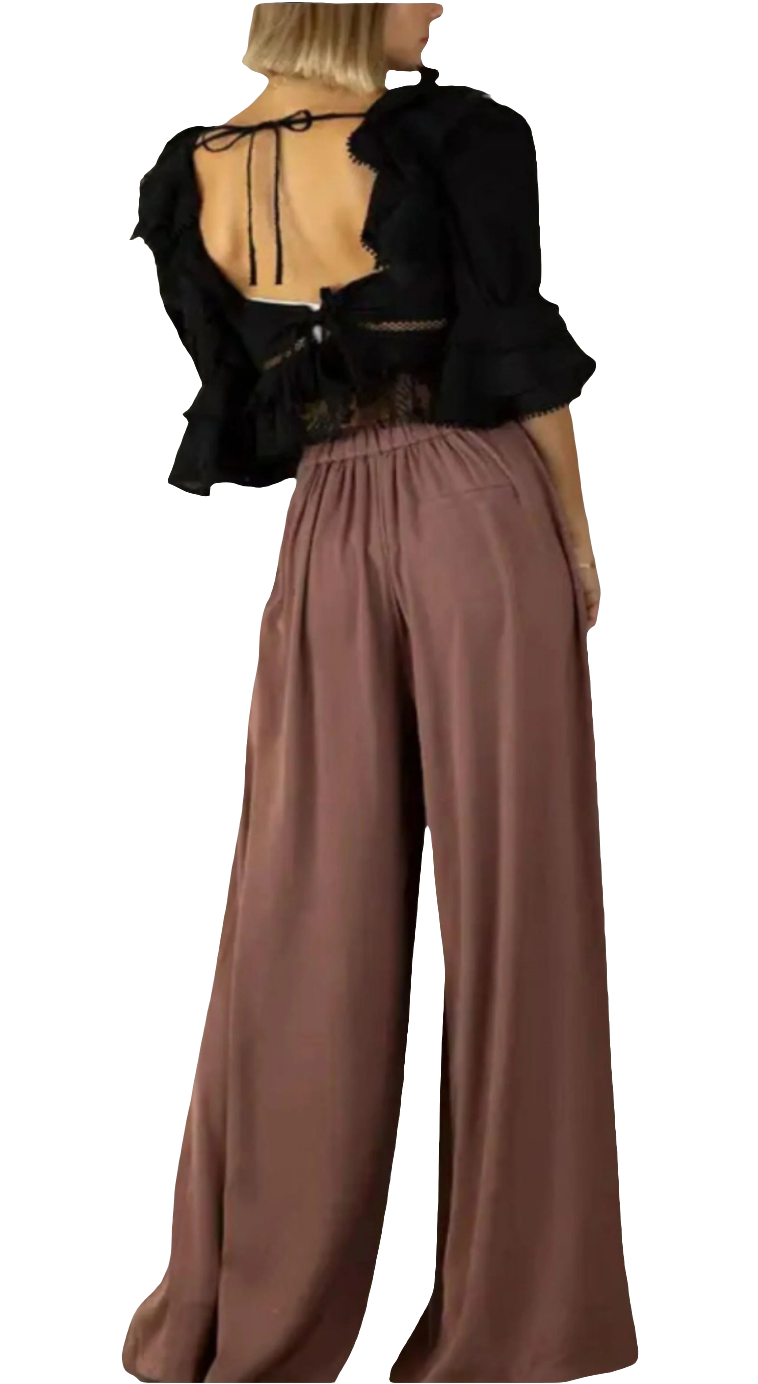 Front Pleat Wide Pant