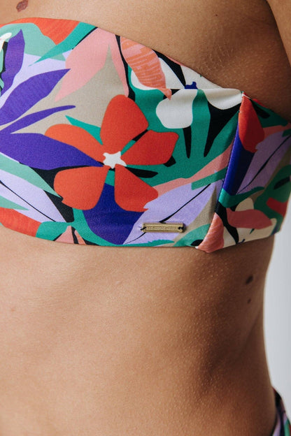 Riri Flower Bikini Top | Multicolor - BashStyling