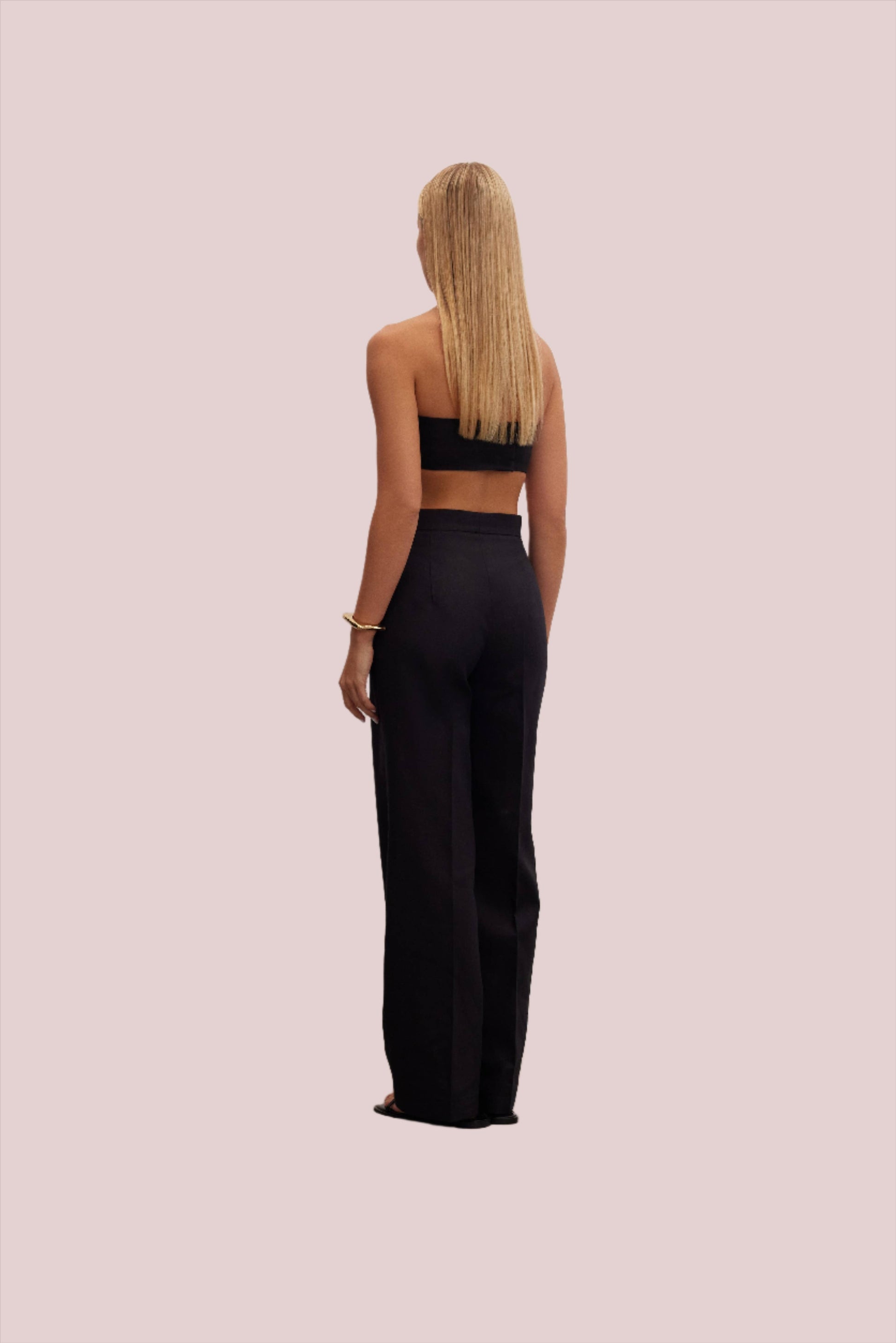 Nyx Pants | High-Waisted Linen Trousers - BashStyling