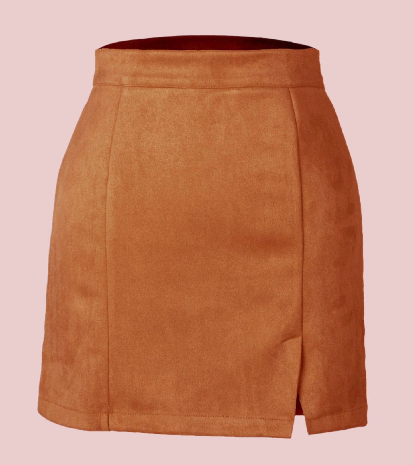 High-Waist Slit Mini Skirt