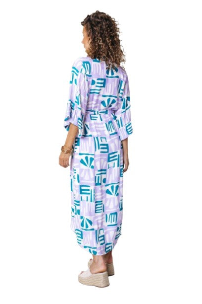 Alice Tiles Wrap Dress - BashStyling