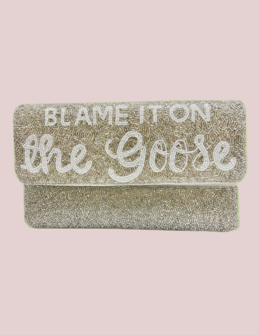 Blame It On The Goose Beaded Clutch
